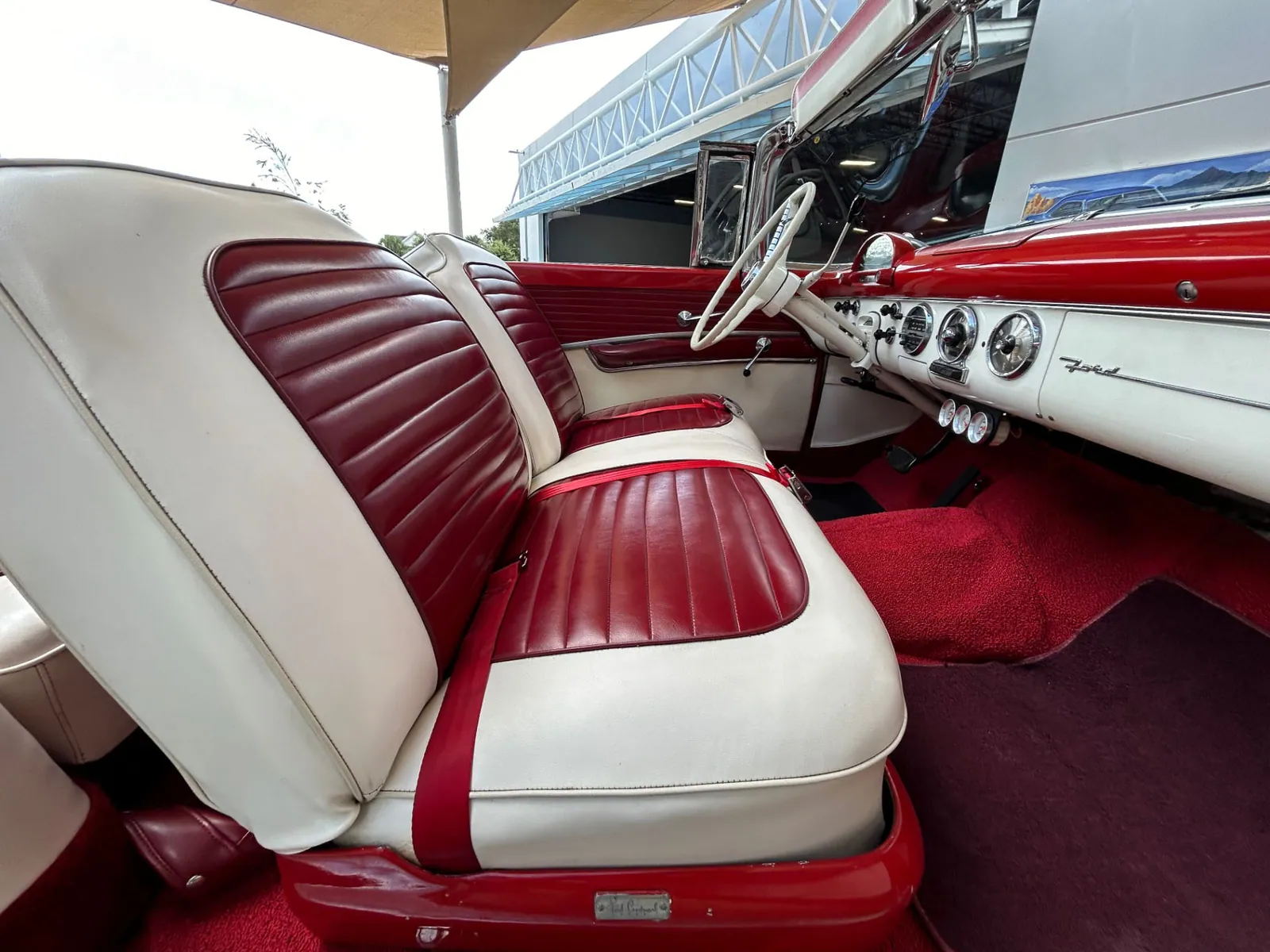 Interior of the 1955 Ford Fairlane