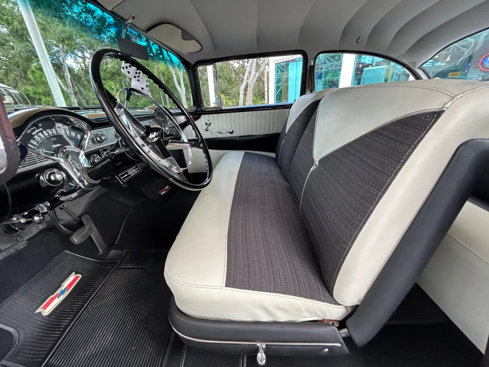 Interior of the 1956 Chevrolet Bel Air