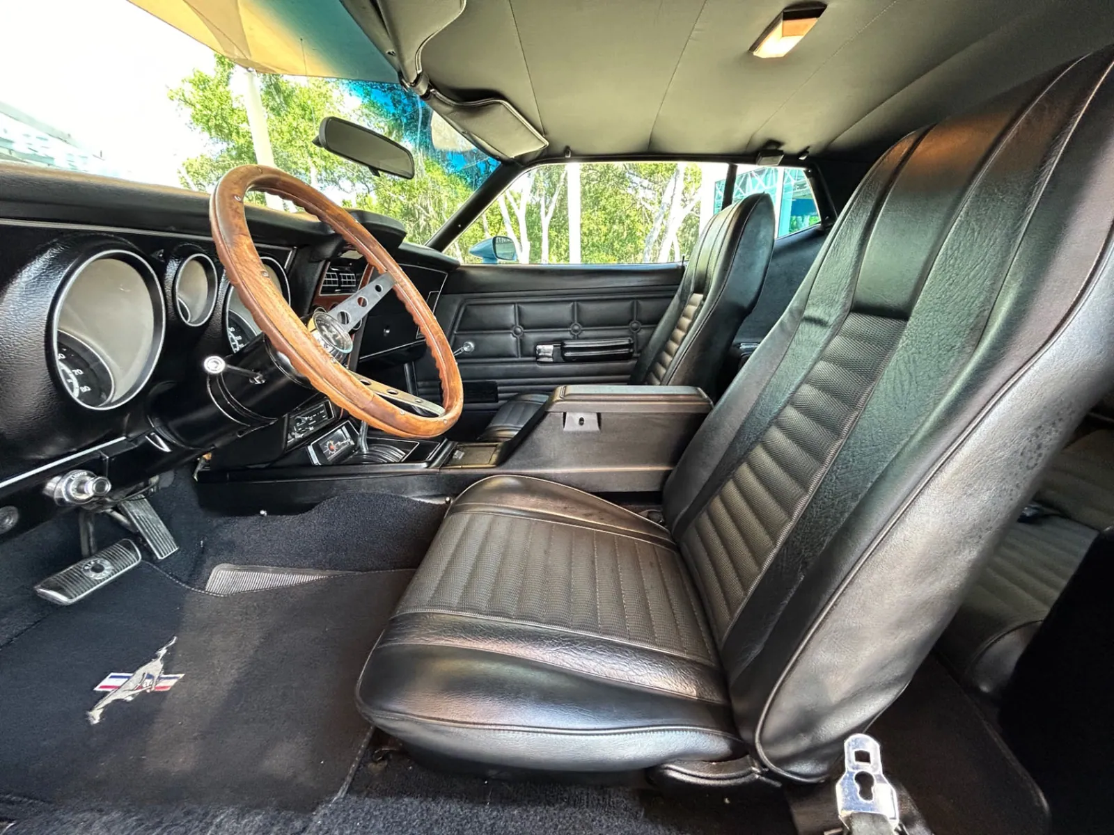 Interior of the 1973 Ford Mustang Mach 1